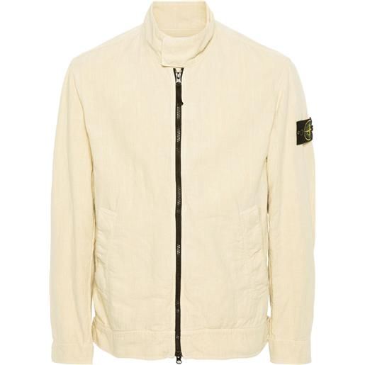 Stone Island giacca con applicazione compass - toni neutri