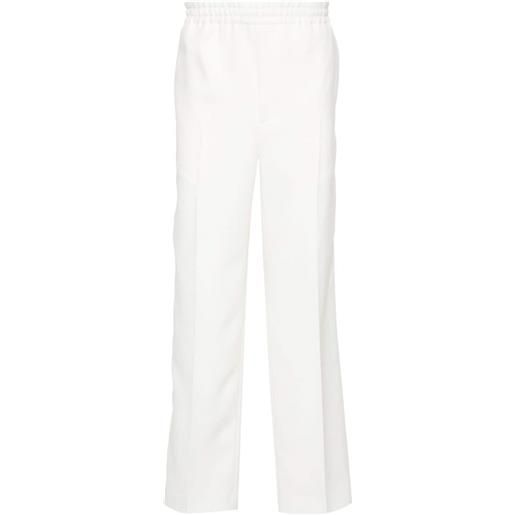 Gucci pantaloni con dettaglio web - bianco