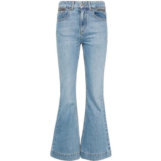 Stella McCartney jeans svasati falabella - blu