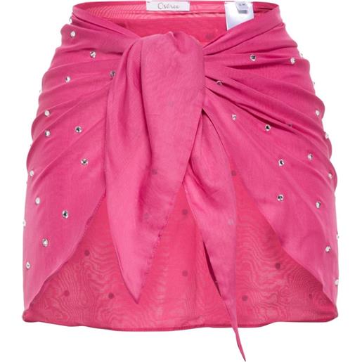 Oséree minigonna con decorazione - rosa