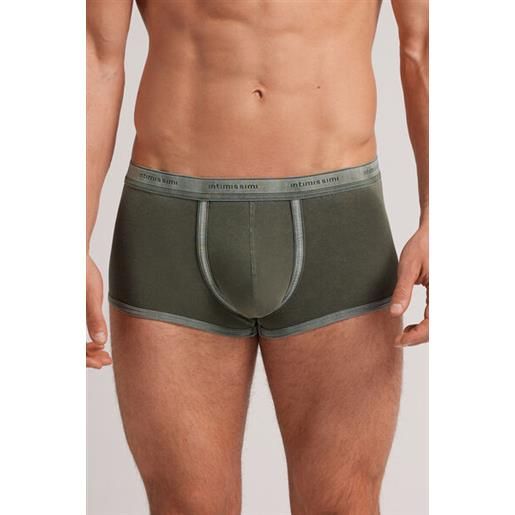 Intimissimi boxer washed collection in cotone supima® elasticizzato verde