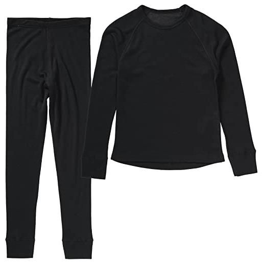 CMP set intimo maglia-pantalone da bambini, nero, 164