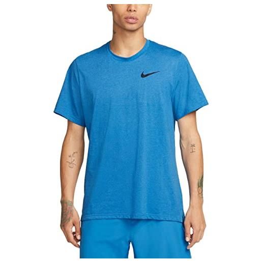 Nike np dri fit npc burnout 3.0 maglia lt photo blue/black m