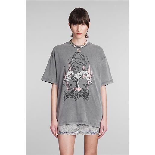 Acne Studios t-shirt in cotone grigio