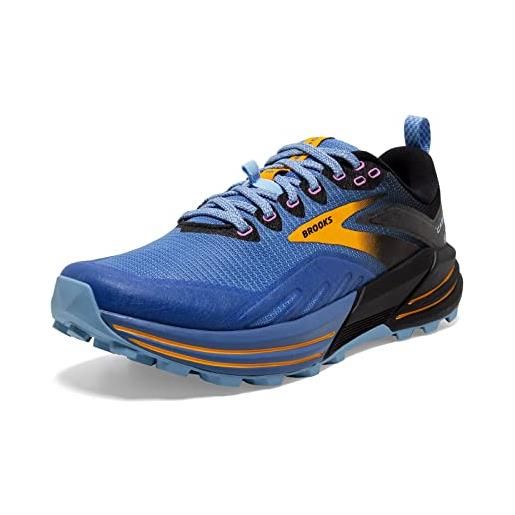 Brooks cascadia 16, scarpe da corsa donna, blu (blue/black/yellow), 41 eu