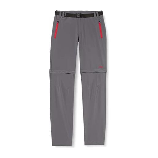CMP pantaloni zip off elasticizzati da bambini, grey-fire, 176