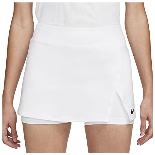 Nike womens skirt Nikecourt dri-fit victory, white/black, dh9779-100, xs