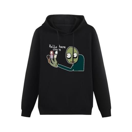 AuduE salad fingers rusty spoons long sleeve mens hoody with pocket sweatershirt, hoodie size l
