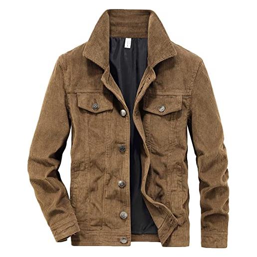 GIACCA DA AVIATORE vintage TRAP Sherpa foderata da uomo marrone pelle