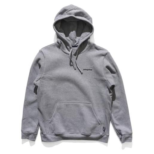 Patagonia fitz roy icon uprisal hoody t-shirt, gravel heather, m unisex-adulto
