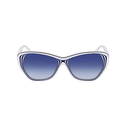 Karl lagerfeld kl6103s occhiali, 106 white blue, taglia unica unisex-adulto