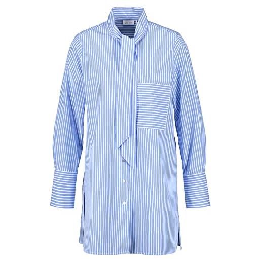 Gerry Weber 160010-31408 camicia da donna, strisce blu/ecru/bianche, 46