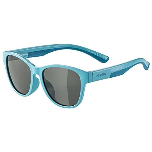 ALPINA unisex - bambini, flexxy cool kids ii occhiali da sole, turquoise gloss, one size