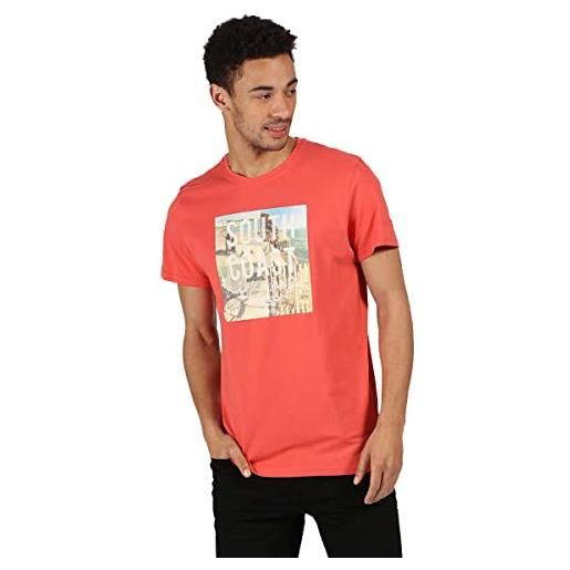 Regatta cline iv' t-shirt a maniche corte leggera con stampa - maglietta a maniche corte uomo, spice, 4xl