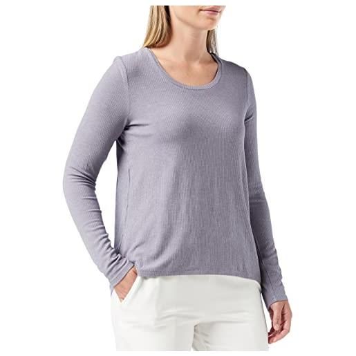 Triumph climate control top round neck, parte superiore del pigiama donna, dark grey melange, 48