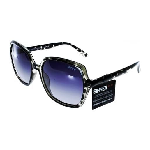 SINNER montara-shiny black/grey tort-sintec gradient smoke, occhiali da sole unisex-adulto, multicolore (multicolore), taglia unica