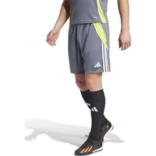 Pantaloncini shorts uomo adidas tiro 24 training grigio con tasche a zip iv6940