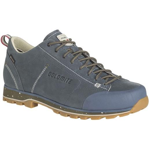 Dolomite - scarpe lifestyle - cinquantaquattro low fg evo gtx denim blue per uomo in pelle - taglia 8 uk, 10 uk