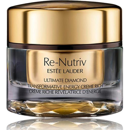 Estee Lauder re-nutriv ultimate diamond transformative energy creme rich 50 ml trattamento viso intensamente ricca e nutriente crema