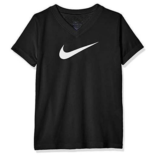 Nike dry leg swoosh t-shirt pink/htr/lt smoke grey xs