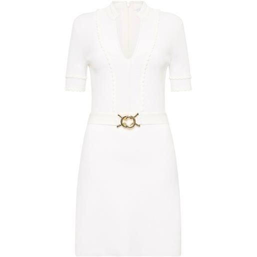 Rebecca Vallance abito corto con cintura lela - bianco