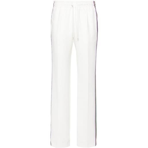 Zadig&Voltaire pantaloni pomy con dettaglio a righe - bianco