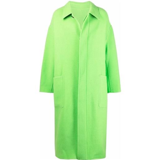 AMI Paris cappotto monopetto oversize - verde