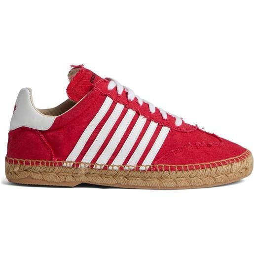 Dsquared2 sneakers con righe laterali - rosso