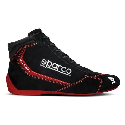 Sparco stivali slalom 2022 taglia 48 nero/rosso, mocassino unisex-adulto, standard, eu