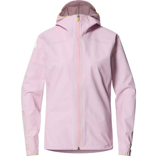 Haglofs l. I. M tempo trail proof jacket rosa xs donna