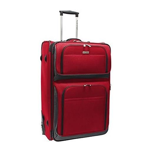 Traveler's Choice ii softside - valigia verticale robusta ed espandibile, leggera, rosso (rosso) - tc0804r29