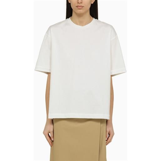 Burberry t-shirt bianca oversize in cotone