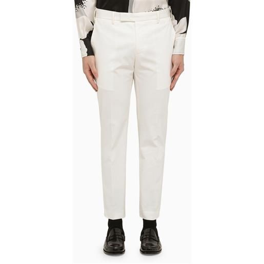 PT Torino pantalone slim bianco in cotone