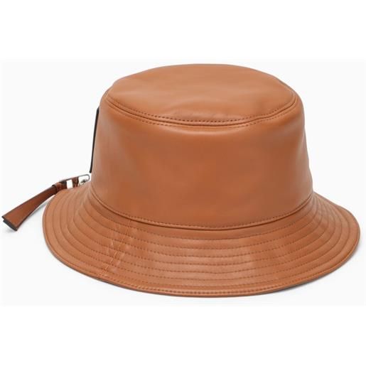 Loewe cappello bucket marrone in pelle