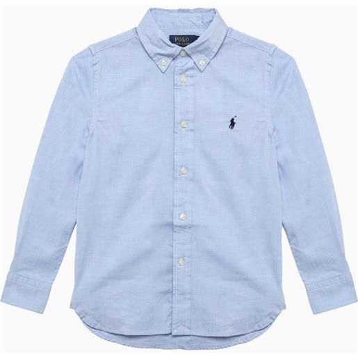 Polo Ralph Lauren camicia button-down azzurra in cotone
