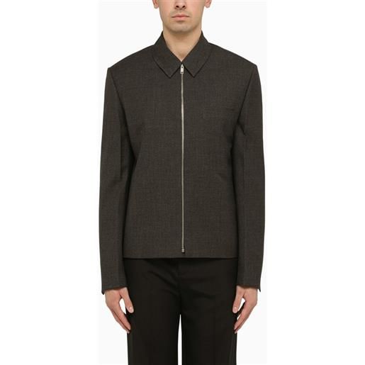 Givenchy giacca leggera in lana grigia