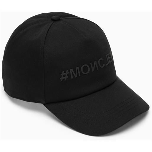 Moncler Grenoble cappello da baseball nero con logo