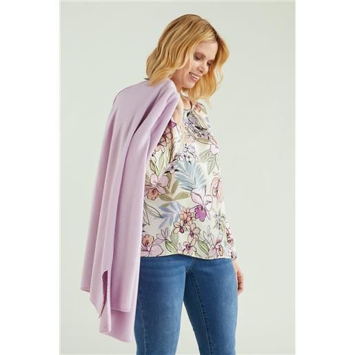 Luisa Viola blusa con stampa floreale donna