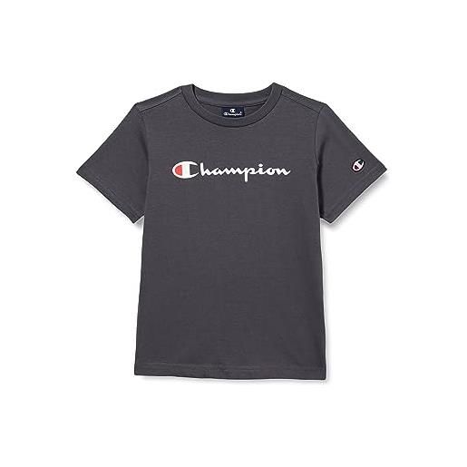 Champion legacy legacy american classics b - s-s crewneck t-shirt, blu marino, 7-8 anni bambino fw23