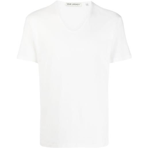 OUR LEGACY t-shirt girocollo - bianco