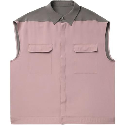 Rick Owens camicia smanicata - rosa