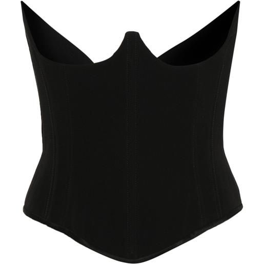 Vivienne Westwood top corsetto senza spalline - nero