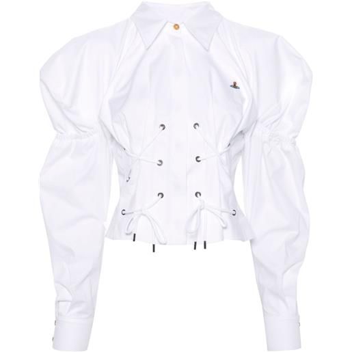 Vivienne Westwood camicia con ricamo - bianco