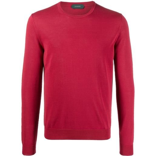 Zanone maglione girocollo - rosso
