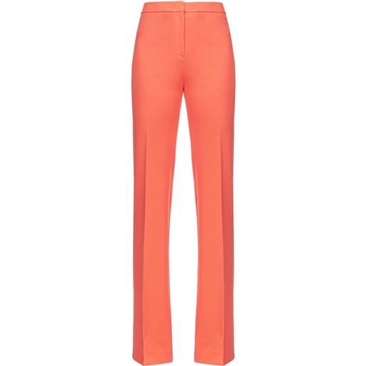 PINKO high-waisted flared trousers - arancione