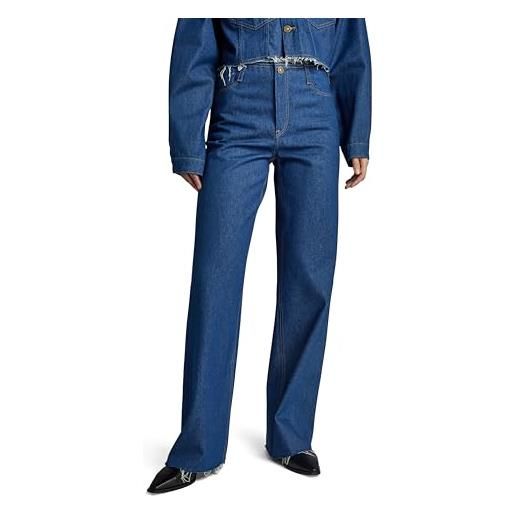 G-STAR RAW judee cut waistband low waist loose jeans donna, blu (raw denim d24355-d547-001), 32w / 32l