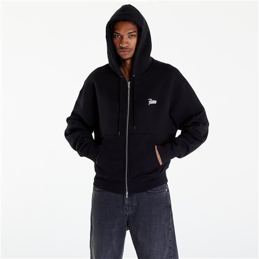 Patta classic zip up hooded sweater unisex black