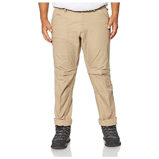 Fjällräven high coast zip-off trousers m, pantaloni sportivi uomo, marrone (sabbia/pietra), 48