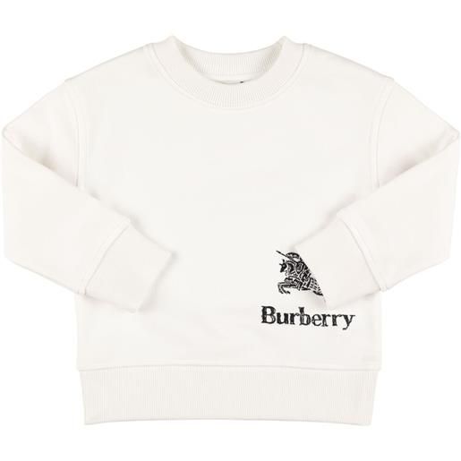 BURBERRY felpa in cotone