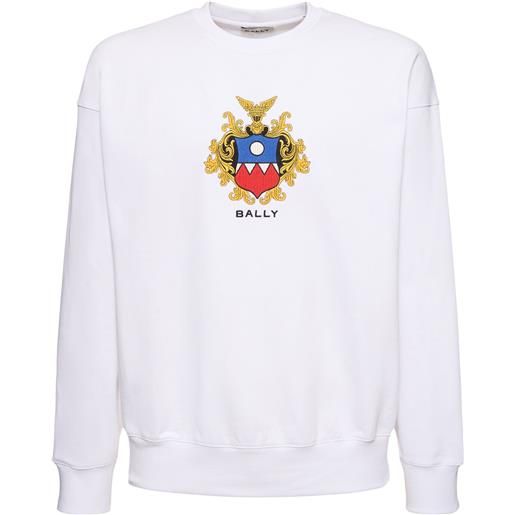 BALLY cotton logo crewneck sweatshirt